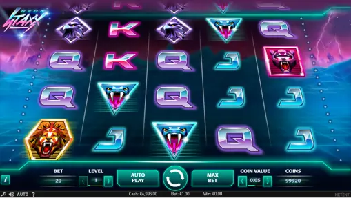 Neon Staxx slot game - RTP and features